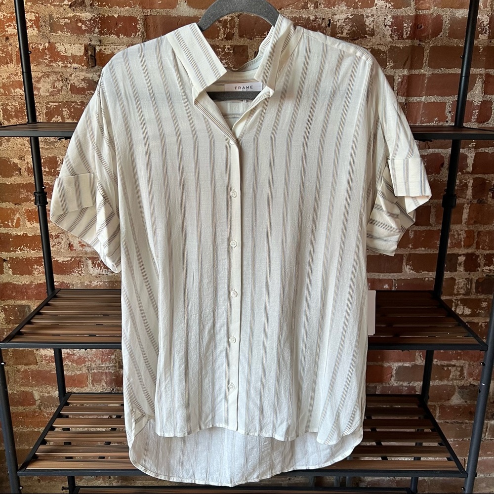 Frame Clean Collar Shirt Size Large